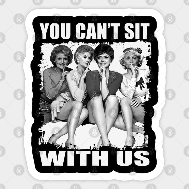 golden girls sit with us Sticker by PutarOtak89